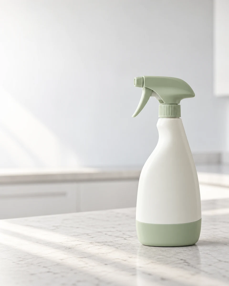 AI-generated cleaning-product scene used as an illustration, not a passed product-accuracy test