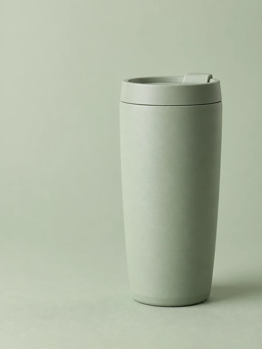 AI-generated tumbler layout illustrating space around a tall product